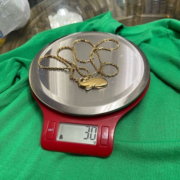 Napier Whale Necklace VTG Signed - Picture 4 of 9